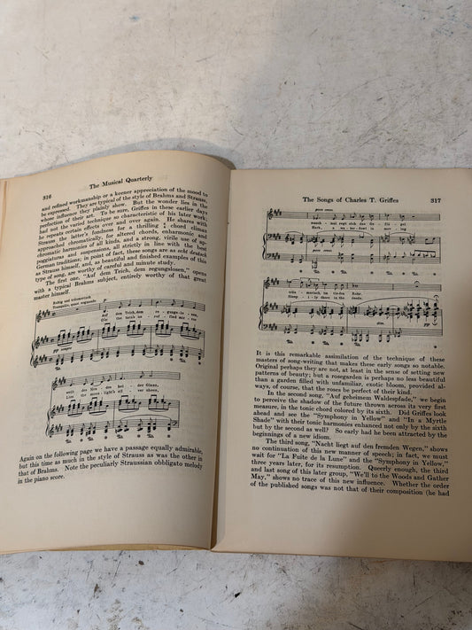 The Musical Quarterly, Volume IX, Number 3, published in July 1923 by G. Schirmer, Inc. in New York