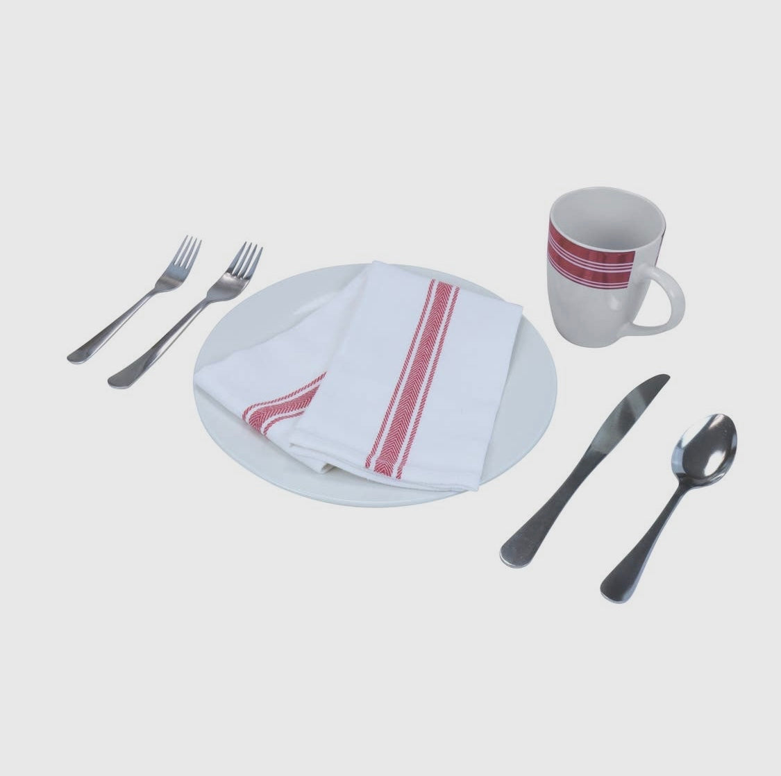 Red Striped Kitchen Towel