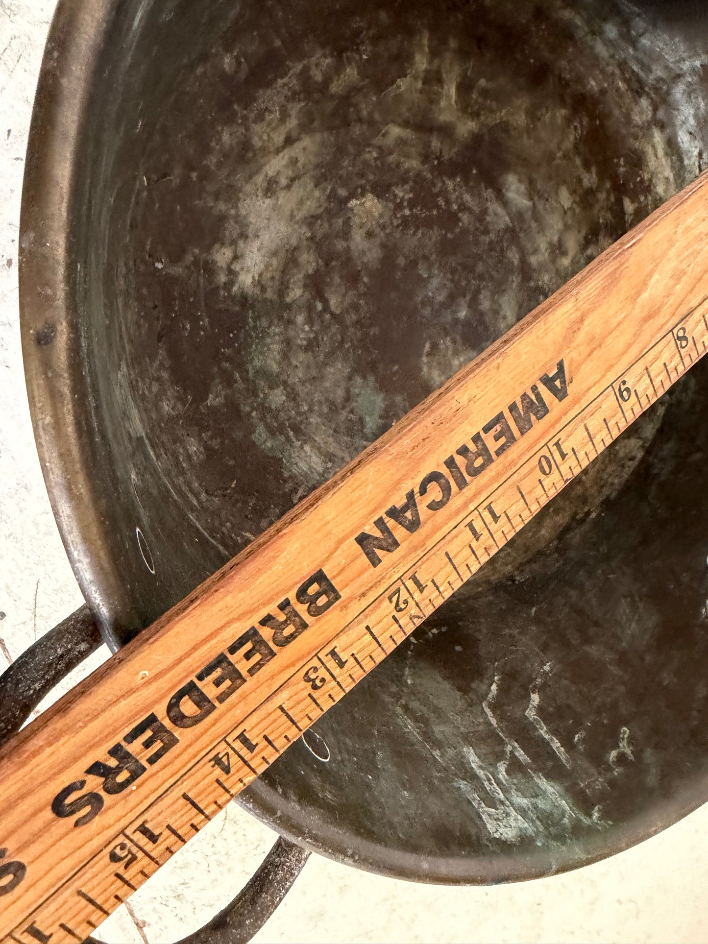 19th Century English Brass Jam Pot