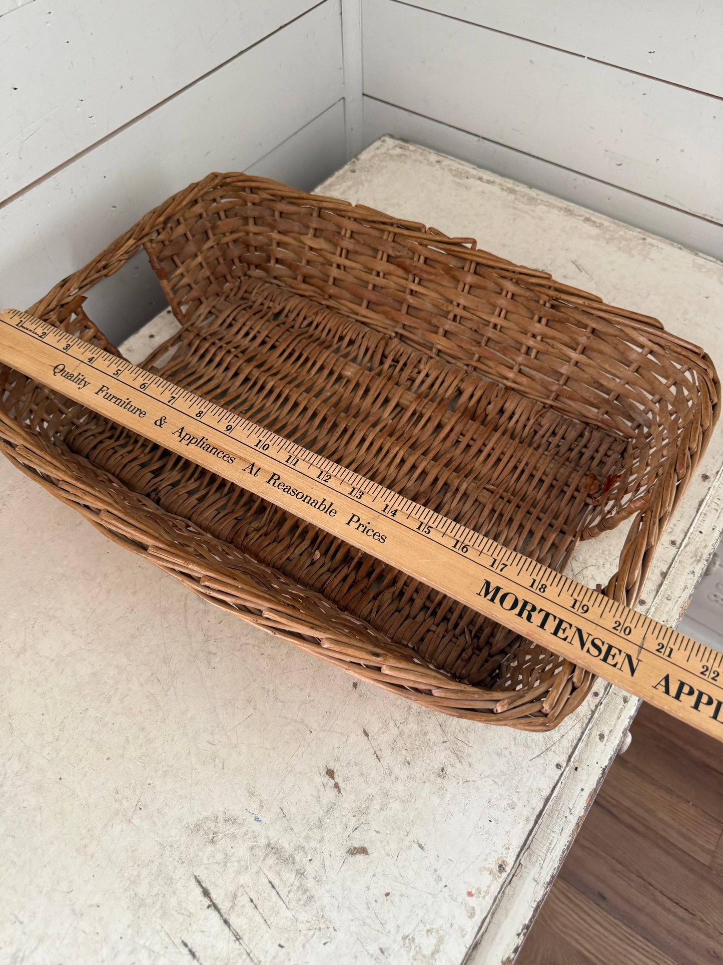 Rectangle, wicker basket