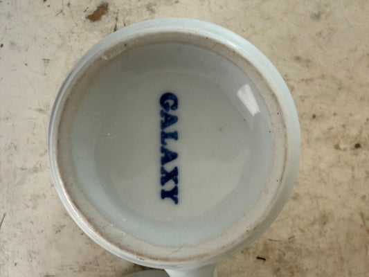 Trend Pacific Galaxy Milkstone White Short Mug | Isamu Kenmochi | 1980s