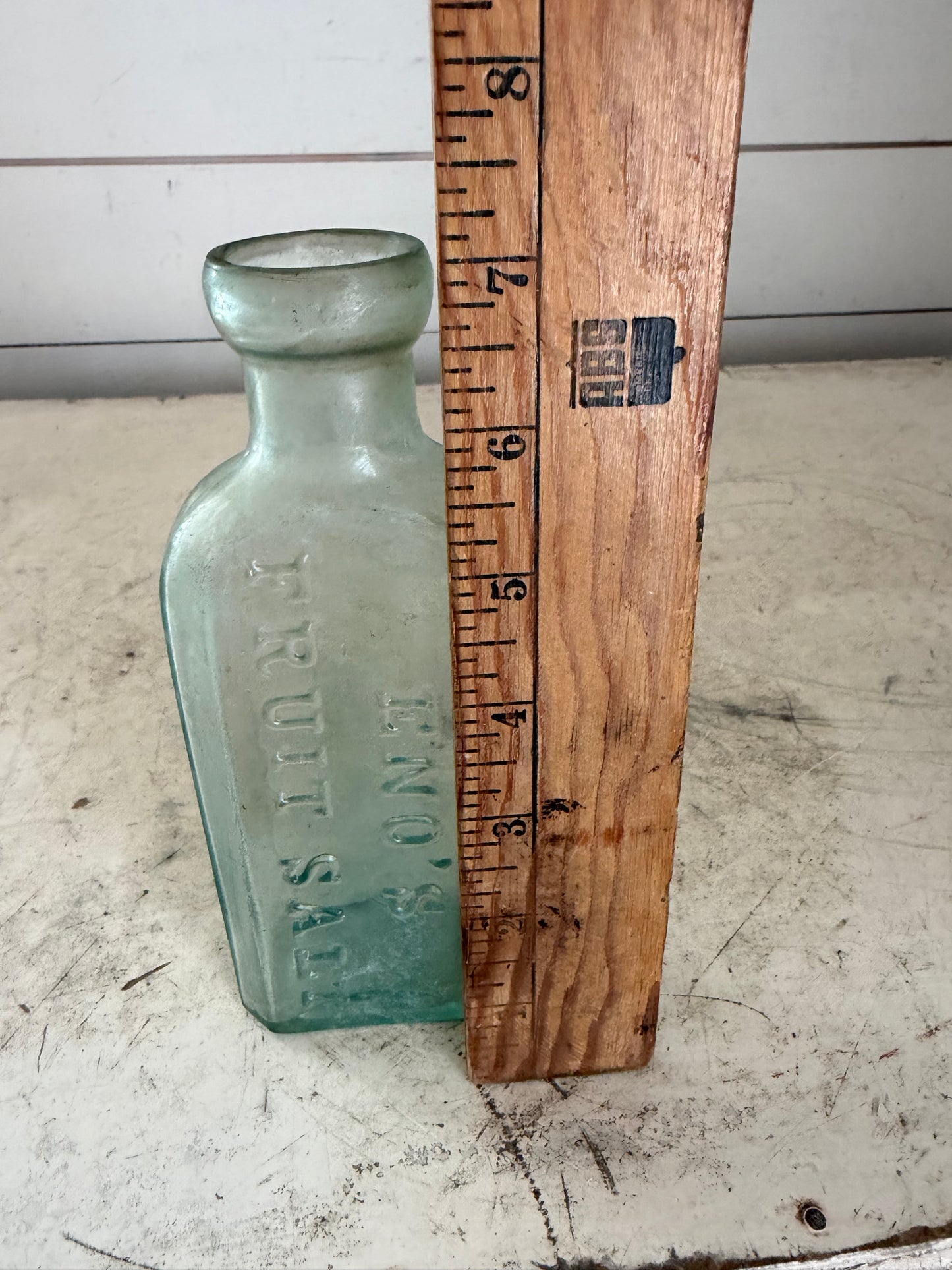 Antique Victorian Enos’ Fruit Salt Glass Bottle