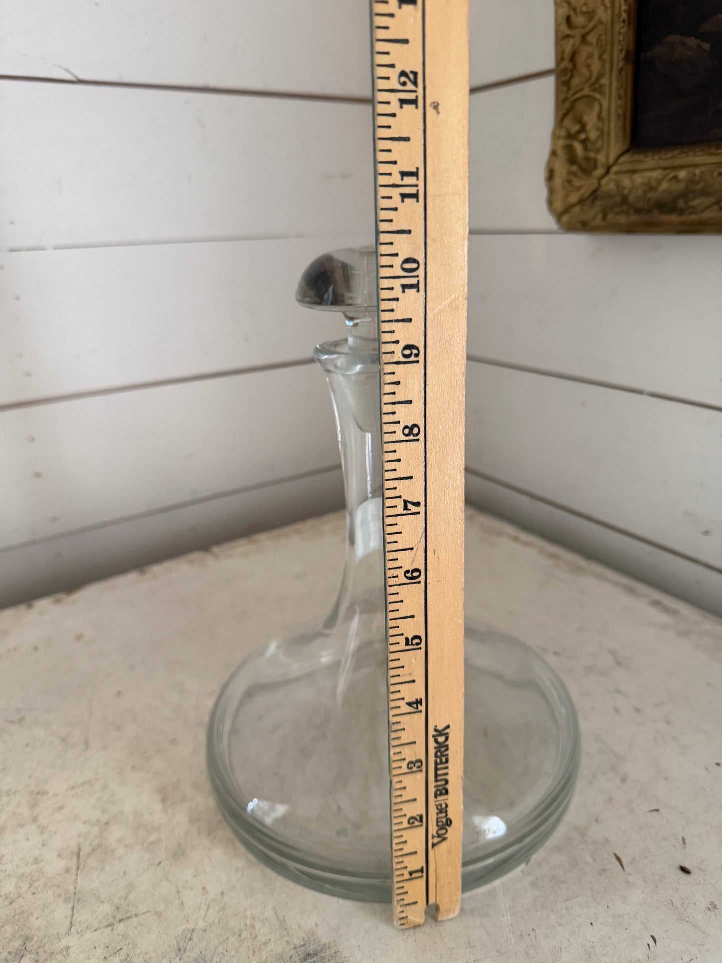 Clear Glass Ships Liquor/Brandy Decanter