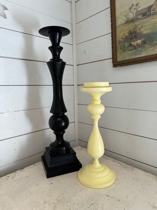 Set up candlesticks will be painted