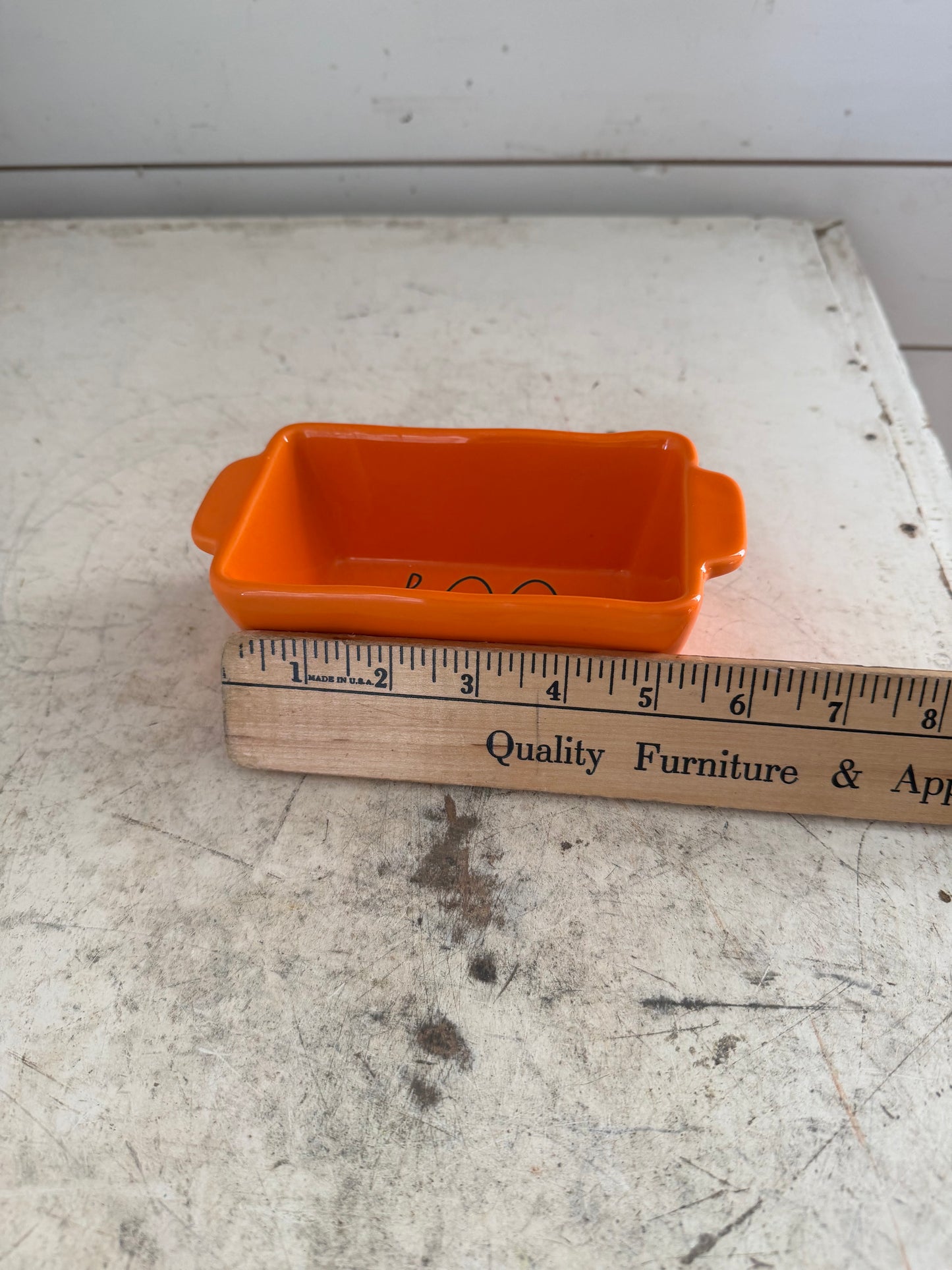 Rae Dunn by Magenta "BOO" mini loaf pan