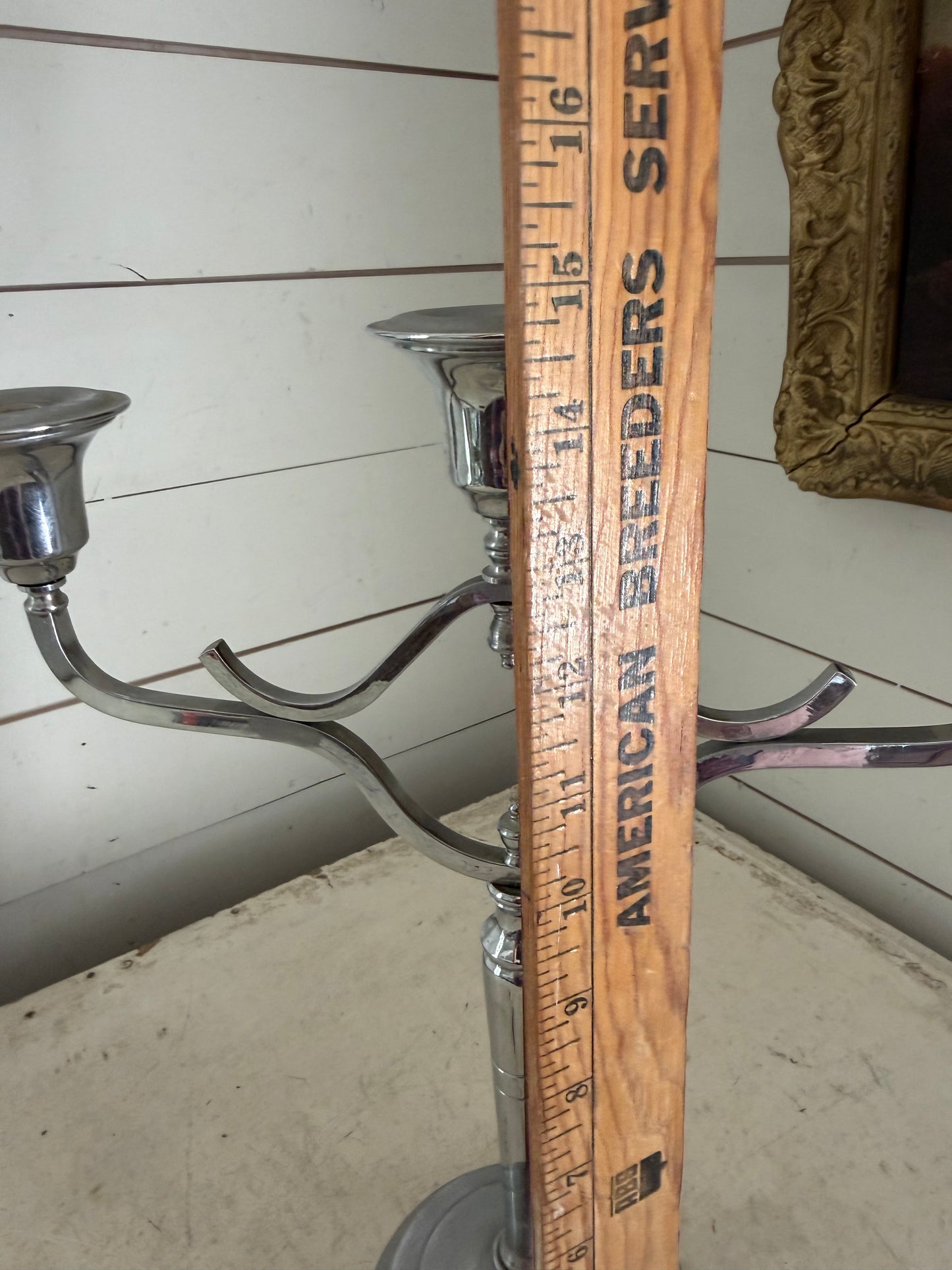 Polished Chrome vintage Farberware Brooklyn candelabra