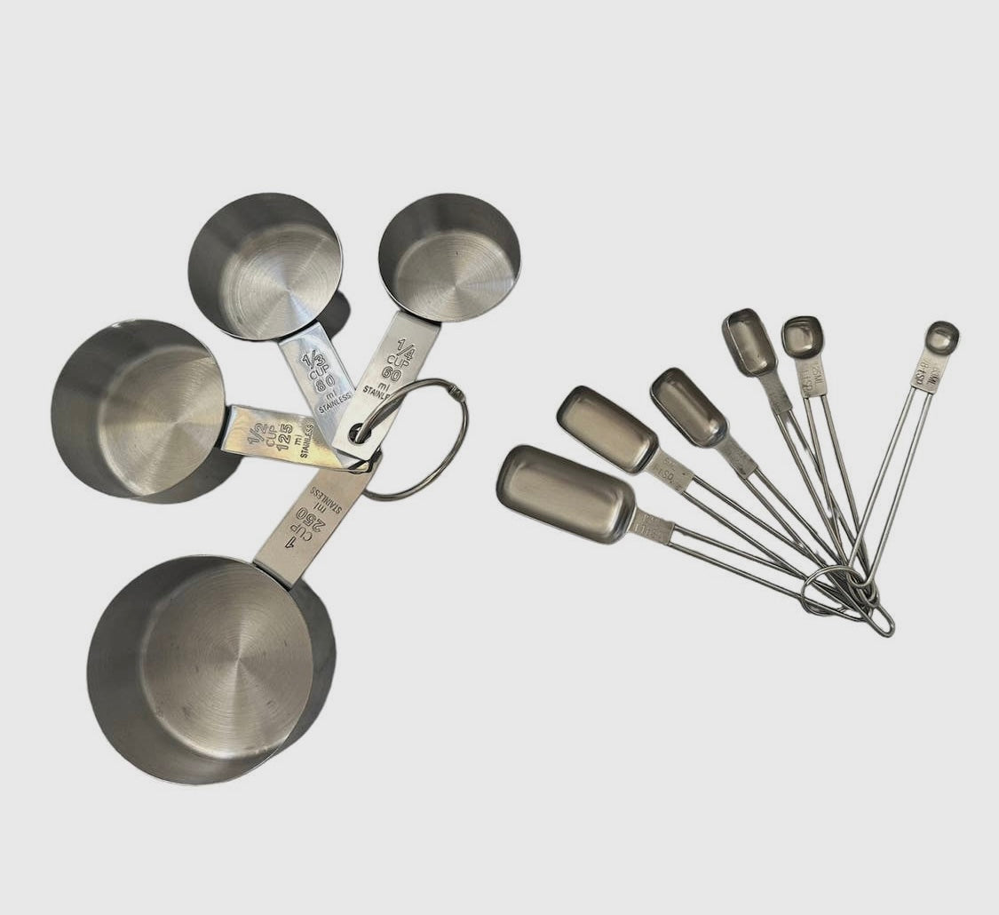 Stainless Steel Measuring Spoons Cups Set Tablespoon Set with