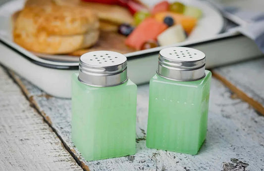 Jadeite Glass Salt & Pepper Shakers