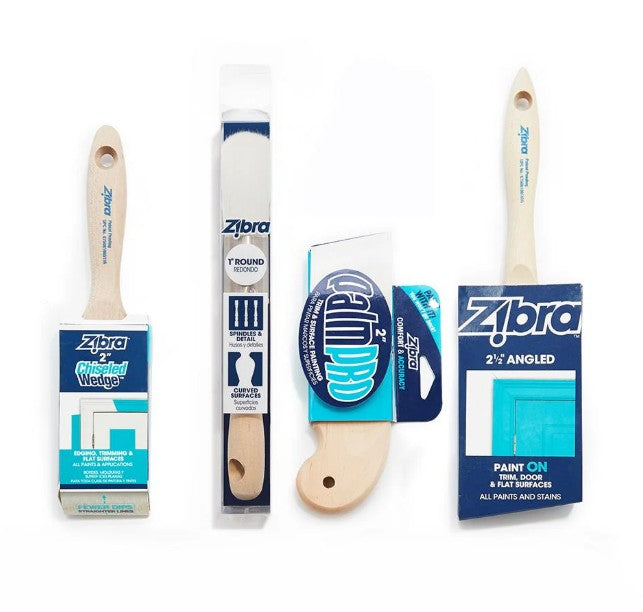 Zibra Furniture Paintbrush 4 Piece Kit