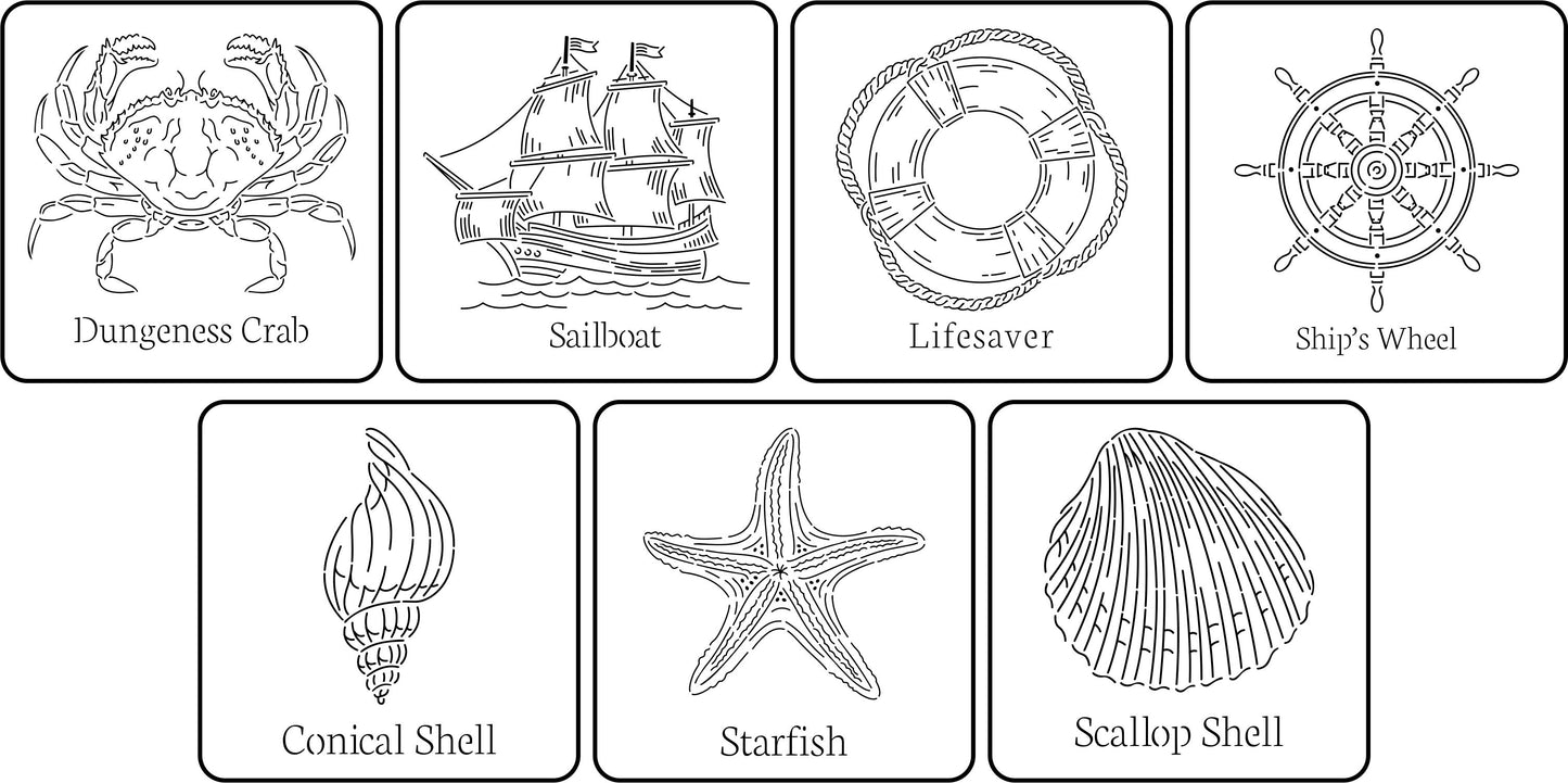 Seaside Mini Pack | JRV Stencils