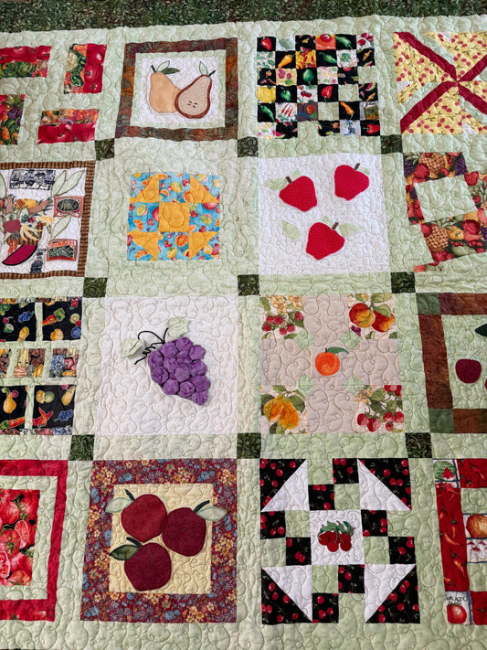 Garden Bounty Homemade Quilt