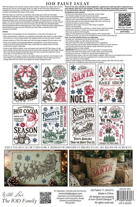 The North Pole Co. | Paint Inlay | IOD Iron Orchid Designs