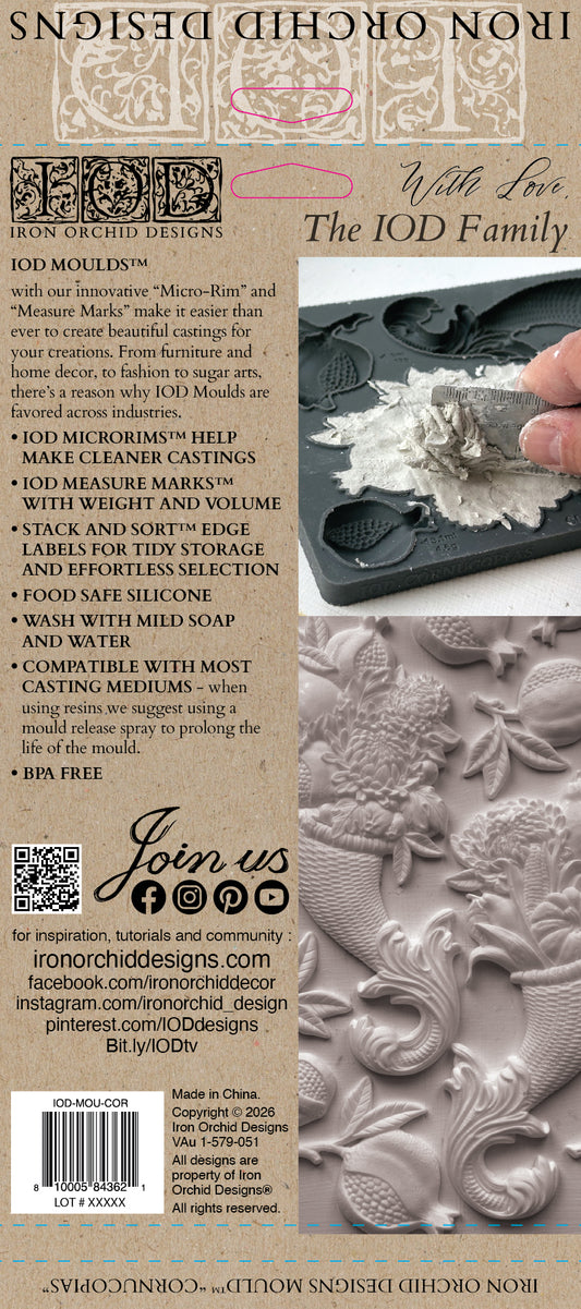 Cornucopias | Mould | IOD Iron Orchid Designs