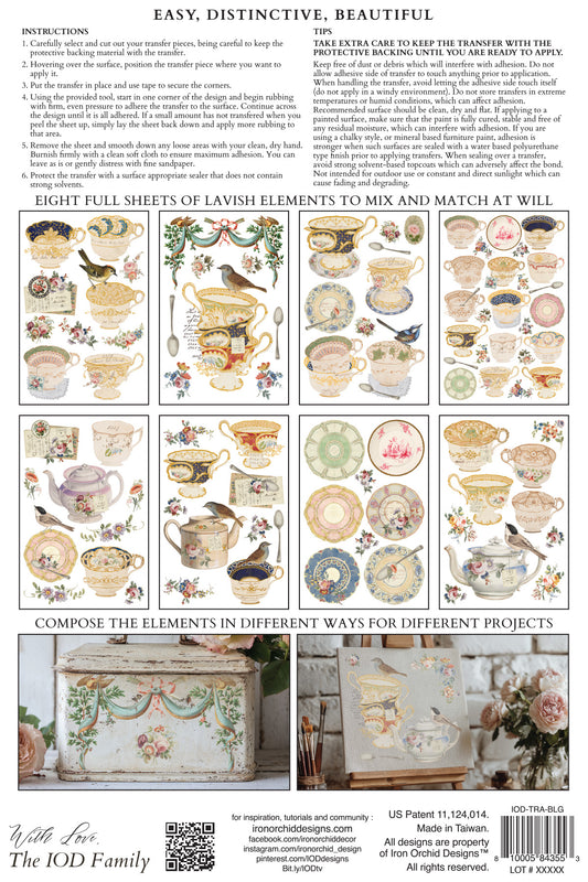 The Belgravia | Transfer | IOD Iron Orchid Designs