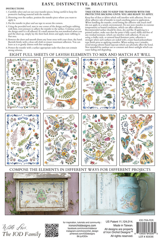 Fern Fables | Transfer | IOD Iron Orchid Designs