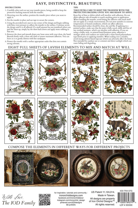 Stag Tavern | Transfer | IOD Iron Orchid Designs