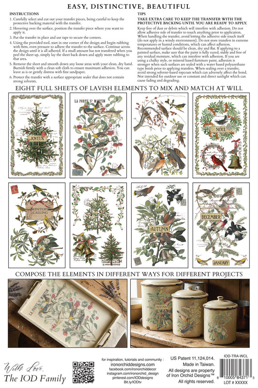 Winter's Calling | Transfer | IOD Iron Orchid Designs