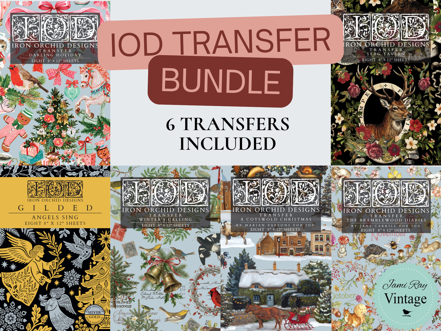Iron Orchid Designs Holiday 2026 Decor Transfer Bundle
