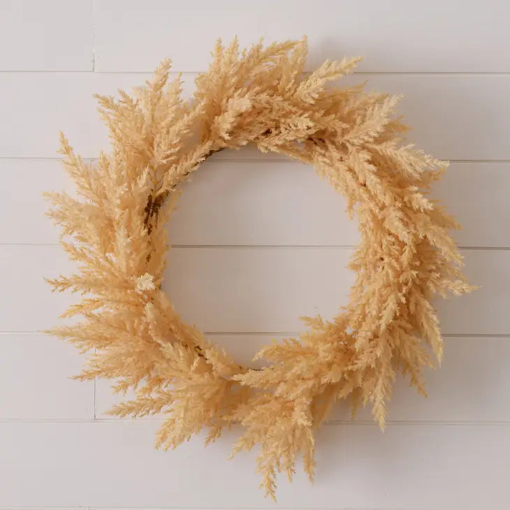 Beige Pampas Wreath