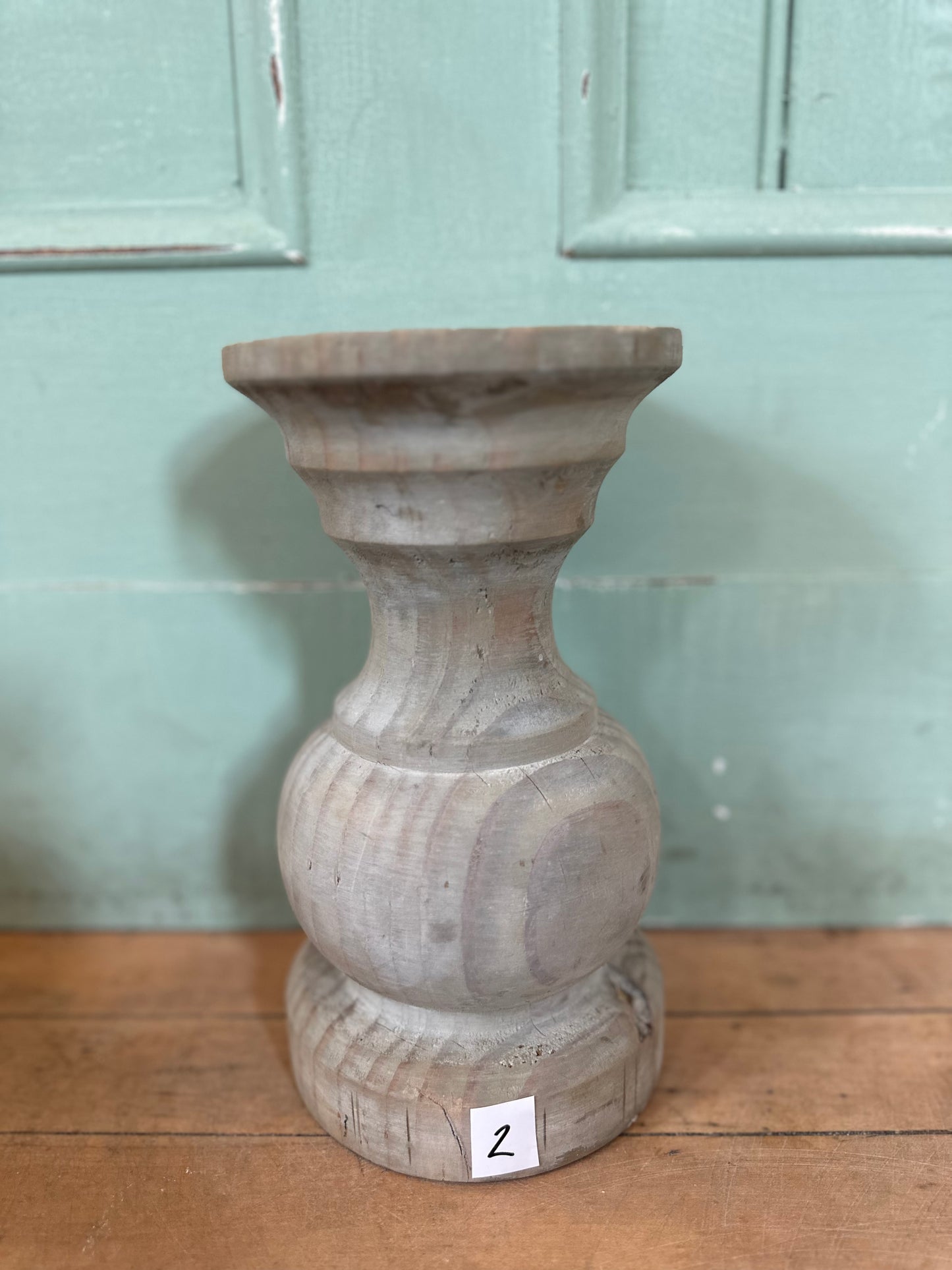 Hand Turned Rustic candlesticks - by Zeb