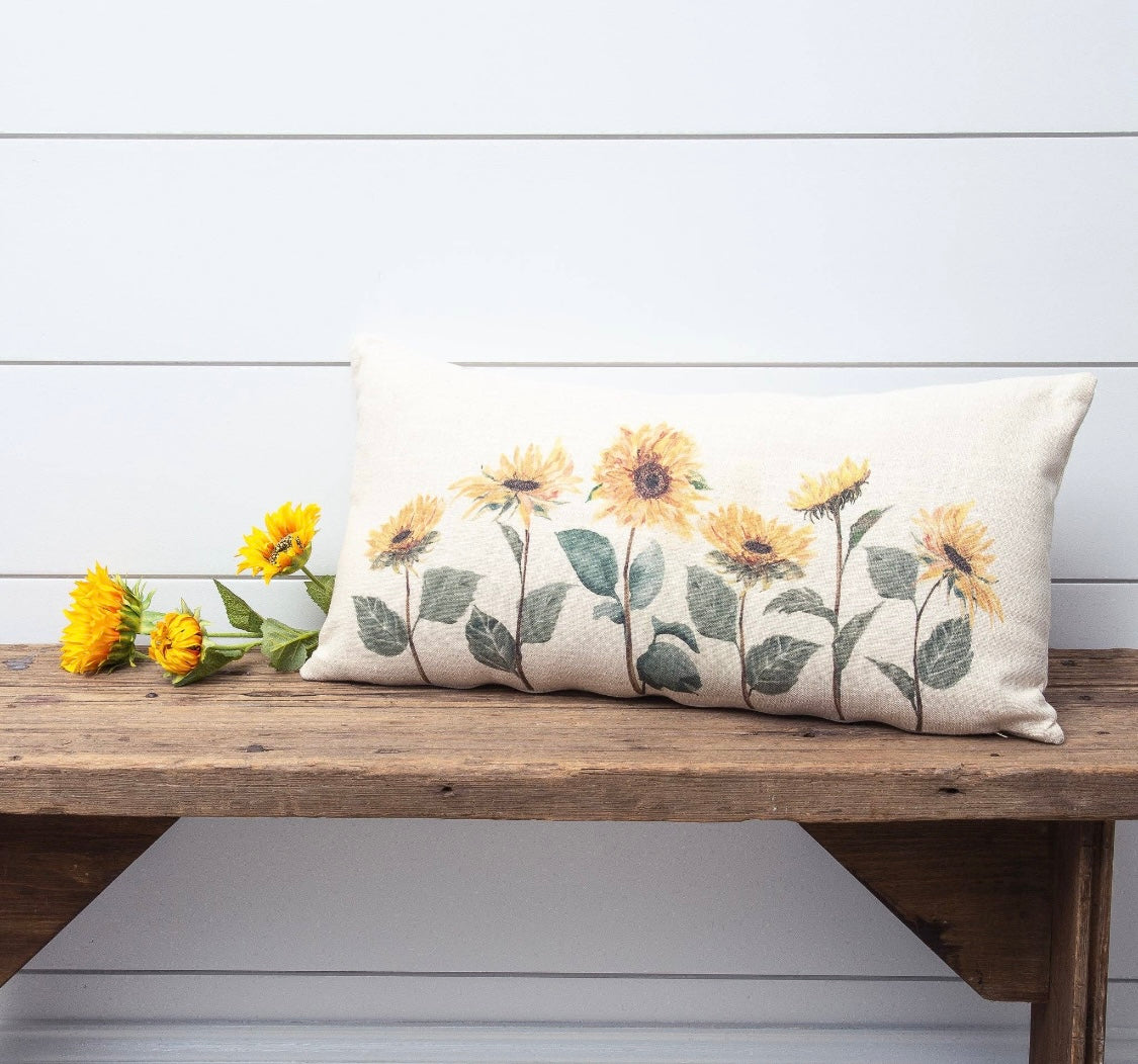 Sunflower Fields Pillow