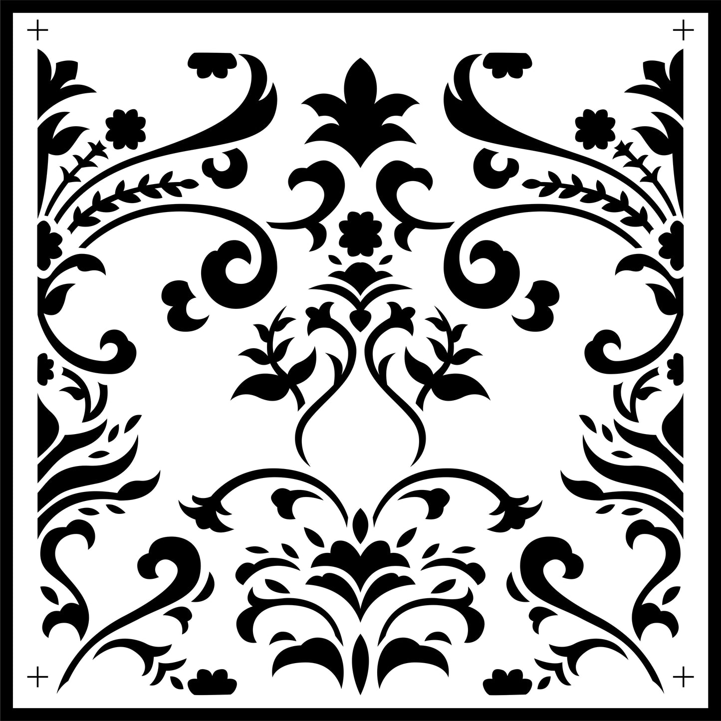 Damask Tile | JRV Stencils