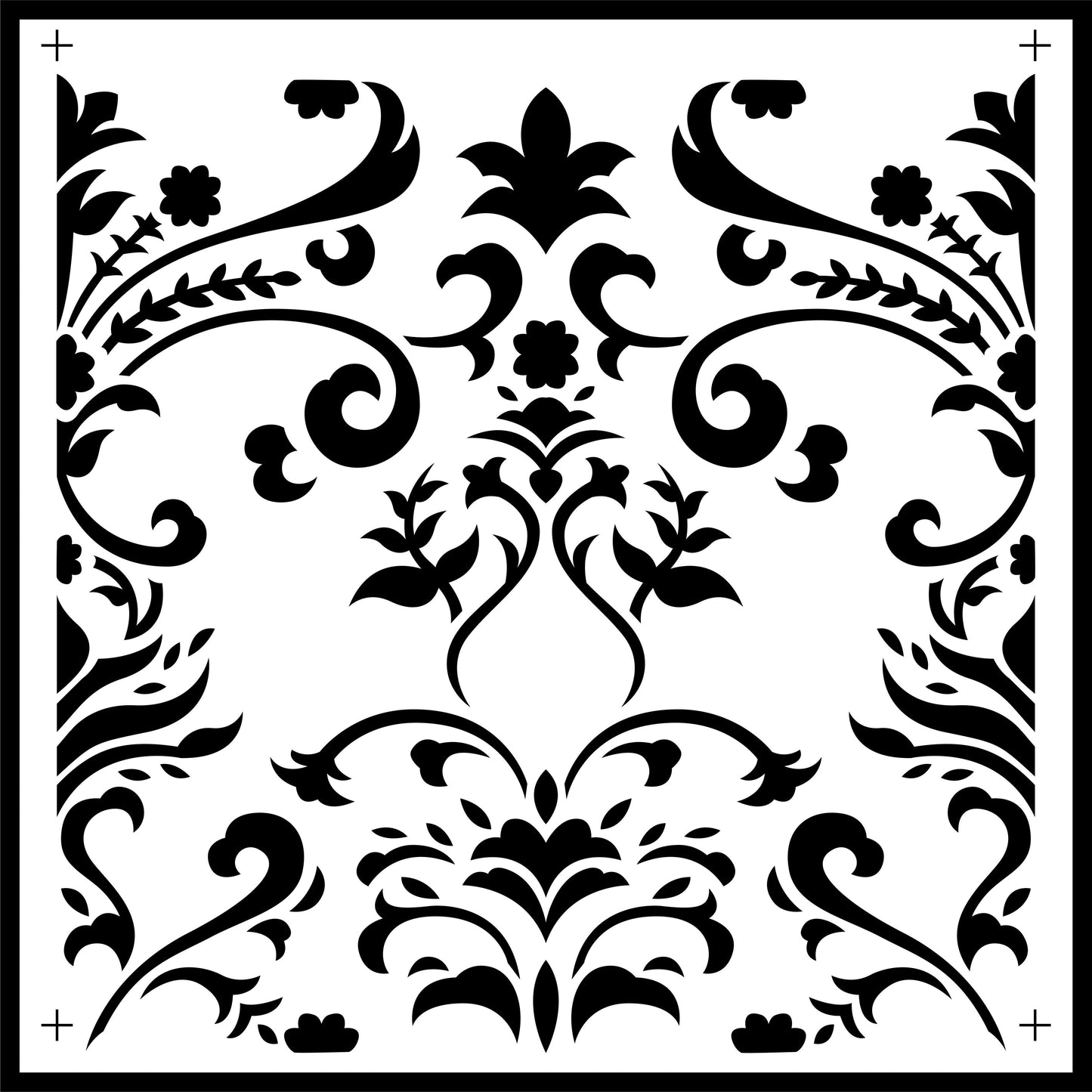 Damask Tile | JRV Stencils JRV Stencils