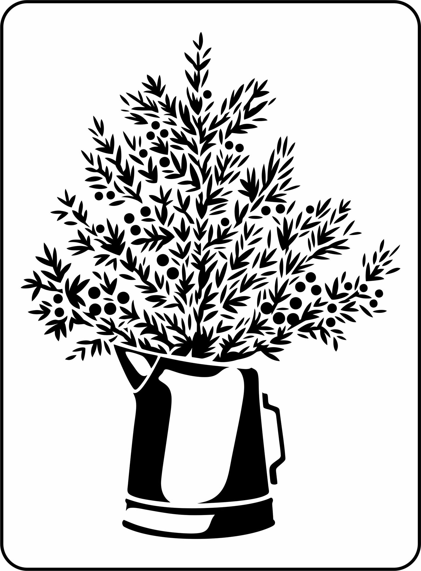 Christmas Tree Pitcher | JRV Stencils