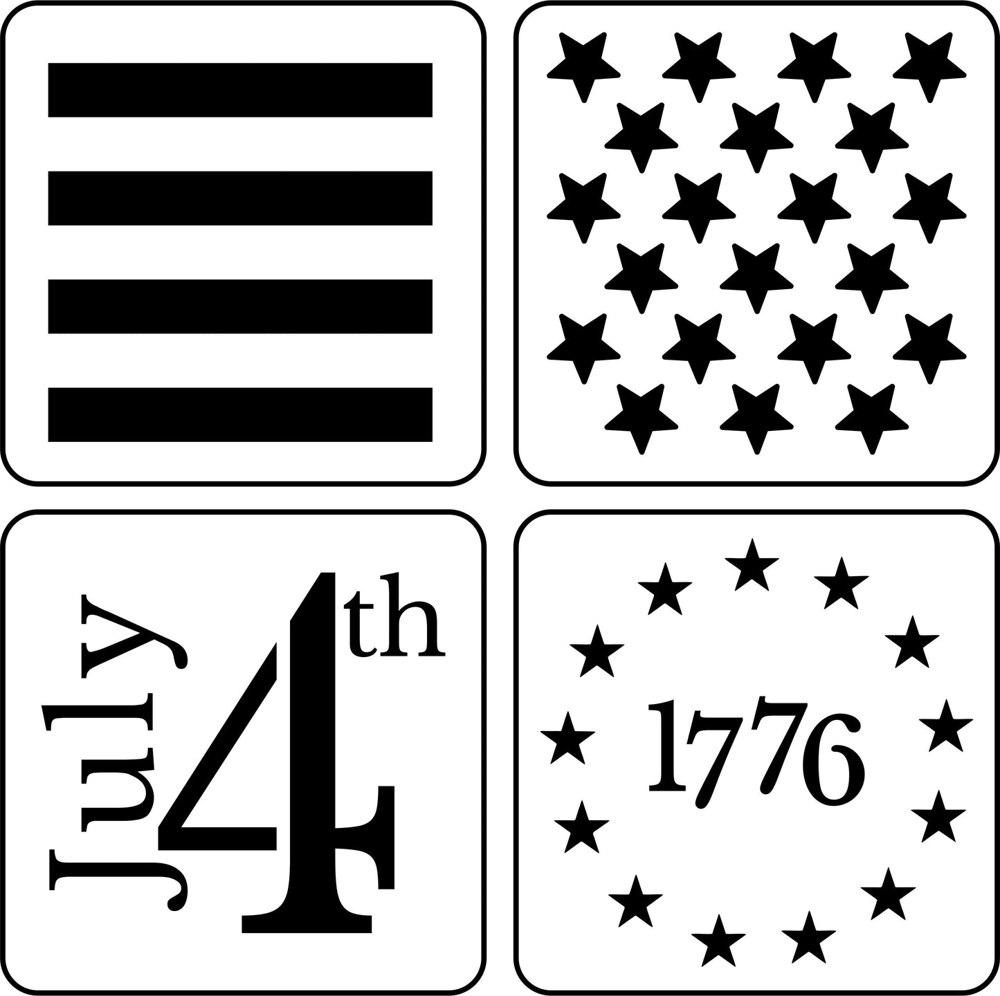 4th Of July Pack | JRV Stencils