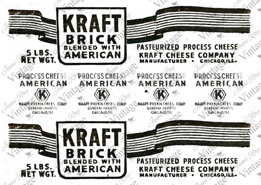 Kraft Cheese Label | JRV Rice Paper | A4