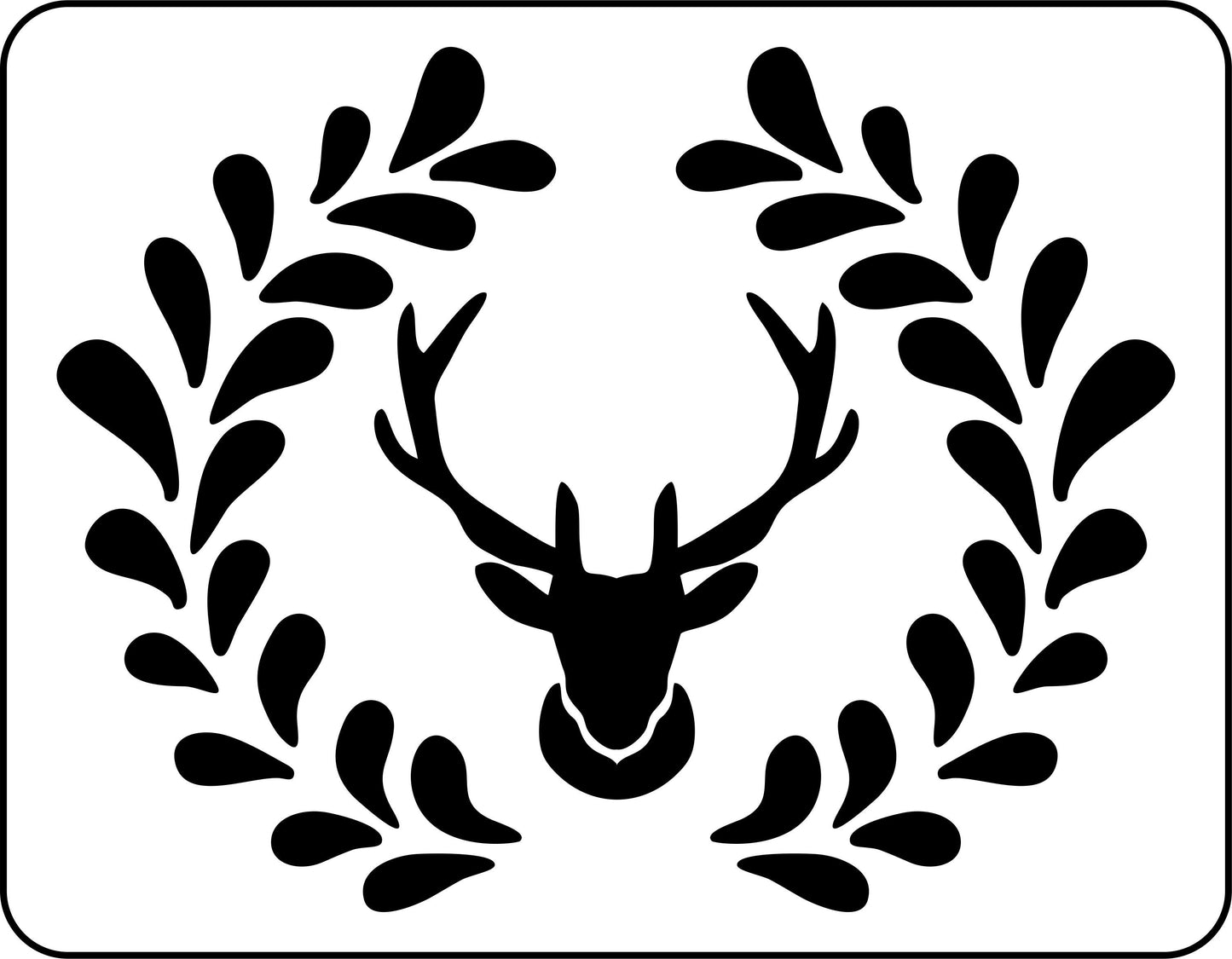 Buck Wreath | JRV Stencils