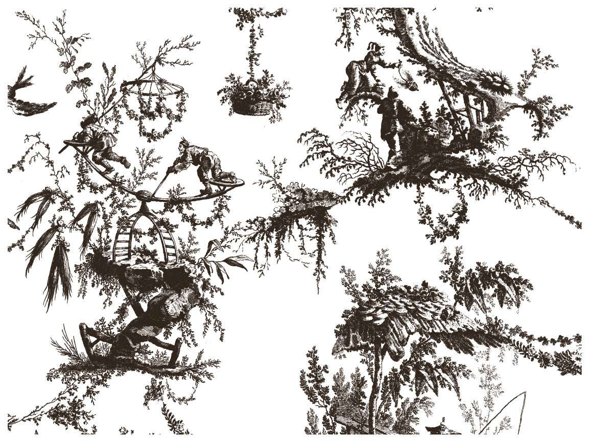 Petits Parasols Black | Paint Inlay | IOD Iron Orchid Designs