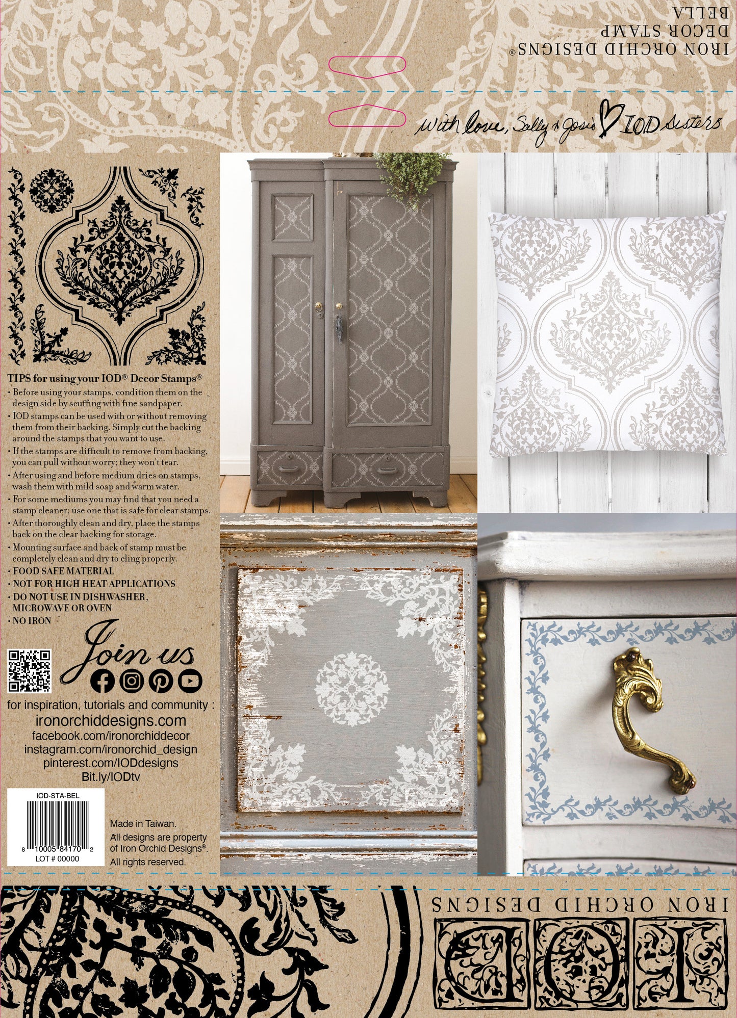 Bella | Stamp | Discontinued IOD Iron Orchids Designs