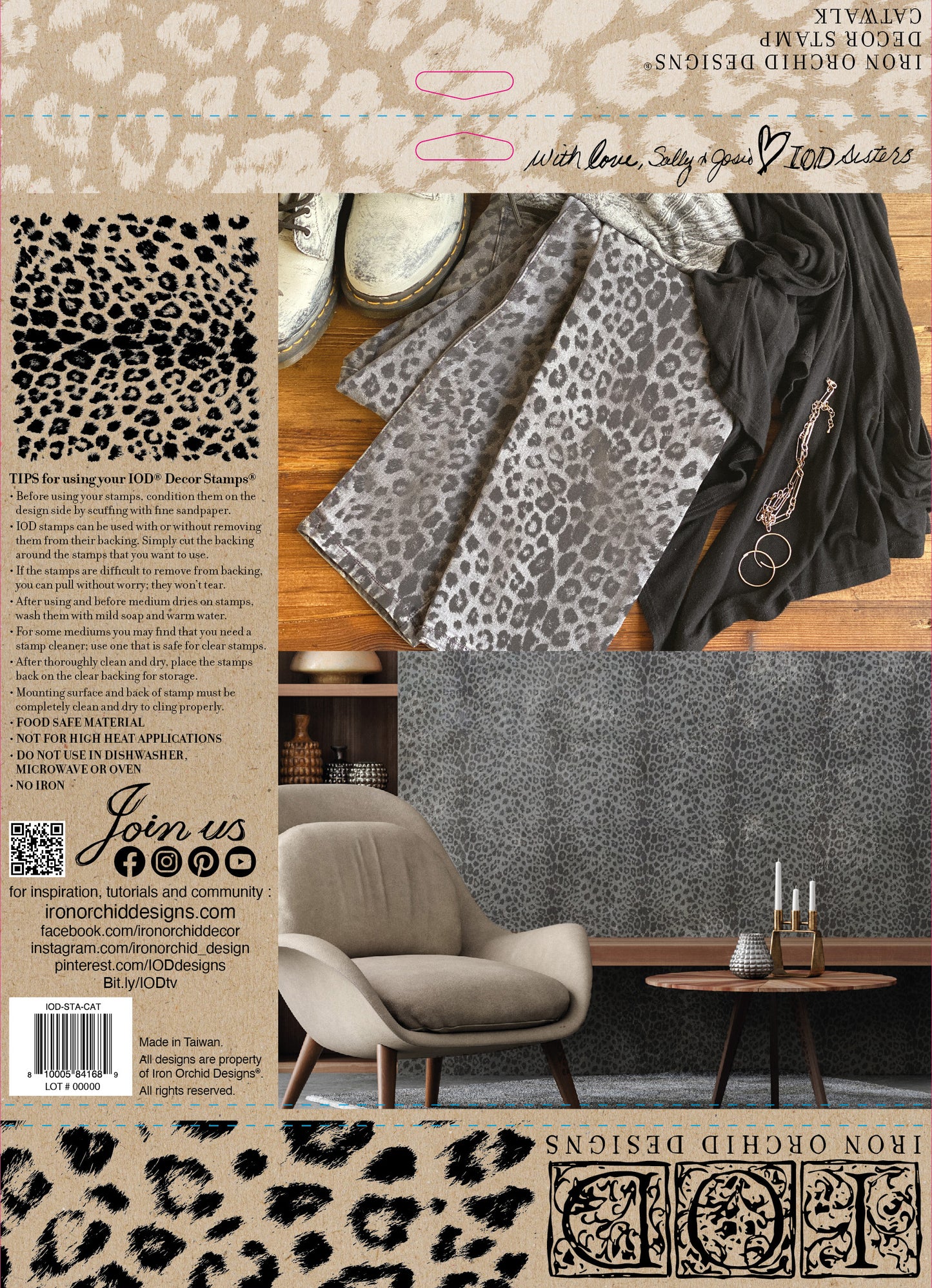 Catwalk | Stamp | Discontinued IOD Iron Orchids Designs