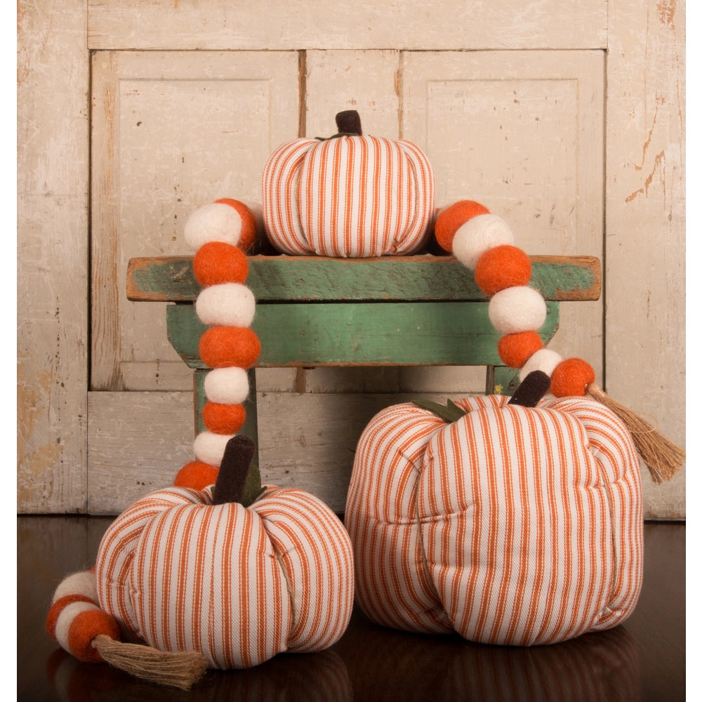 Orange Ticking Pumpkin