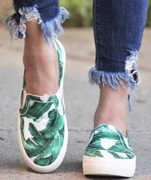 Palm Leaf Faux Vans