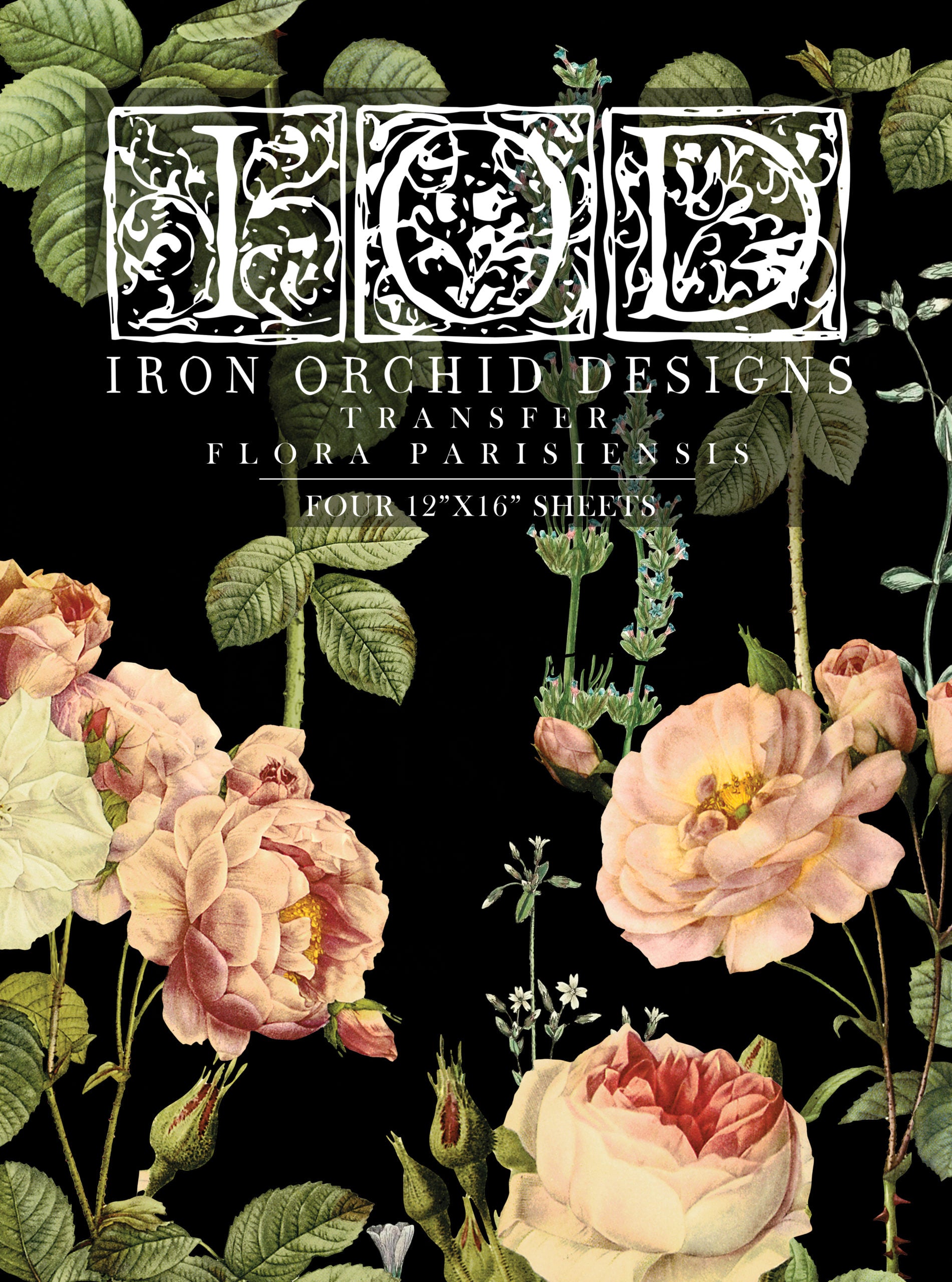 Painterly Florals IOD Transfers/ Iron Orchid Designs 