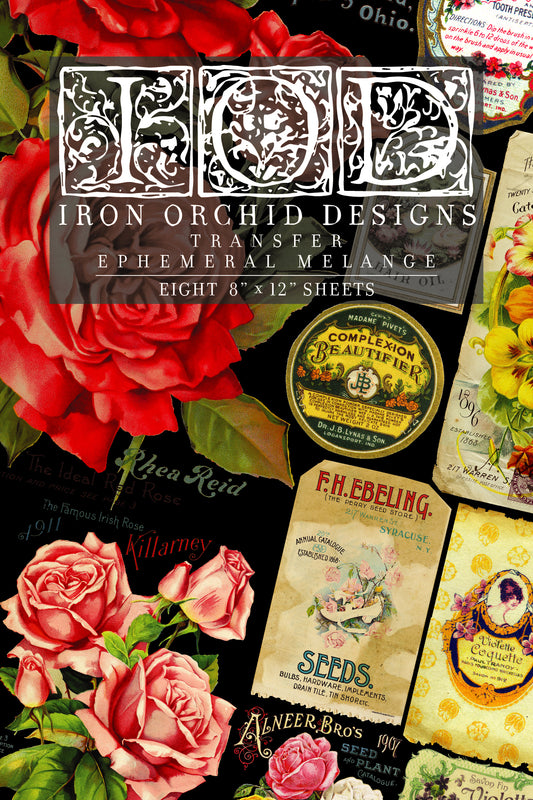 Iron Orchid Designs Ephemeral Melange | IOD Transfer