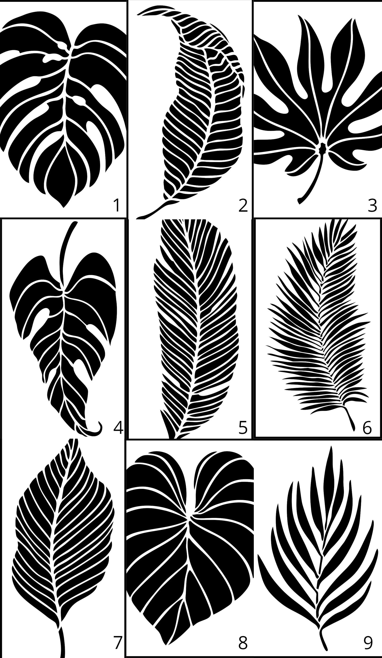 Large Leaves | JRV Stencils