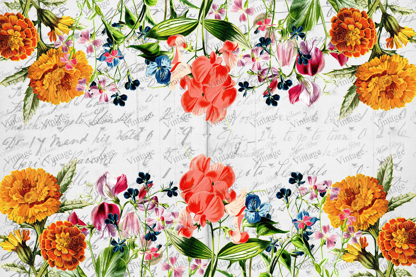 Summer Flower Garden | JRV Large Paper