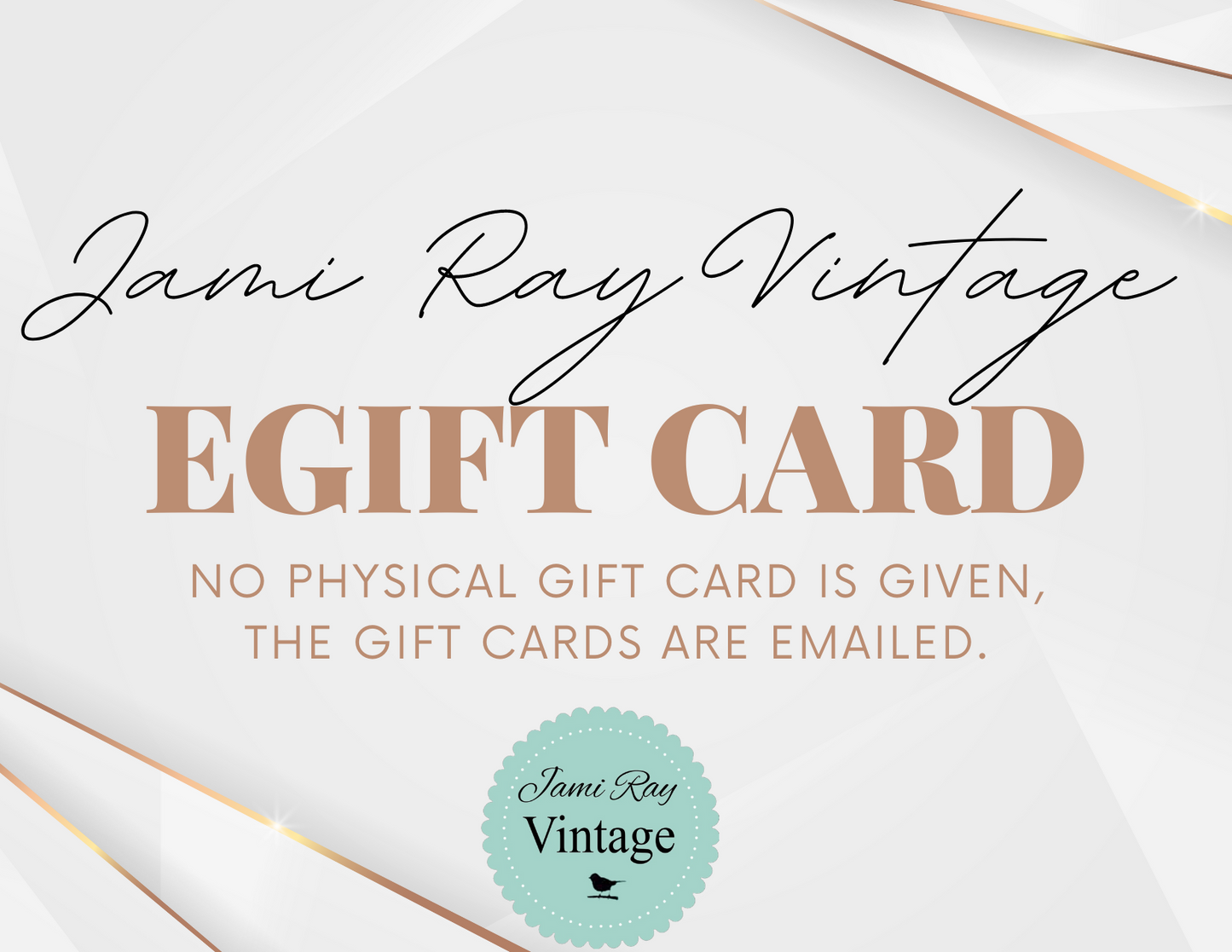 ONLINE & IN STORE EGift Card