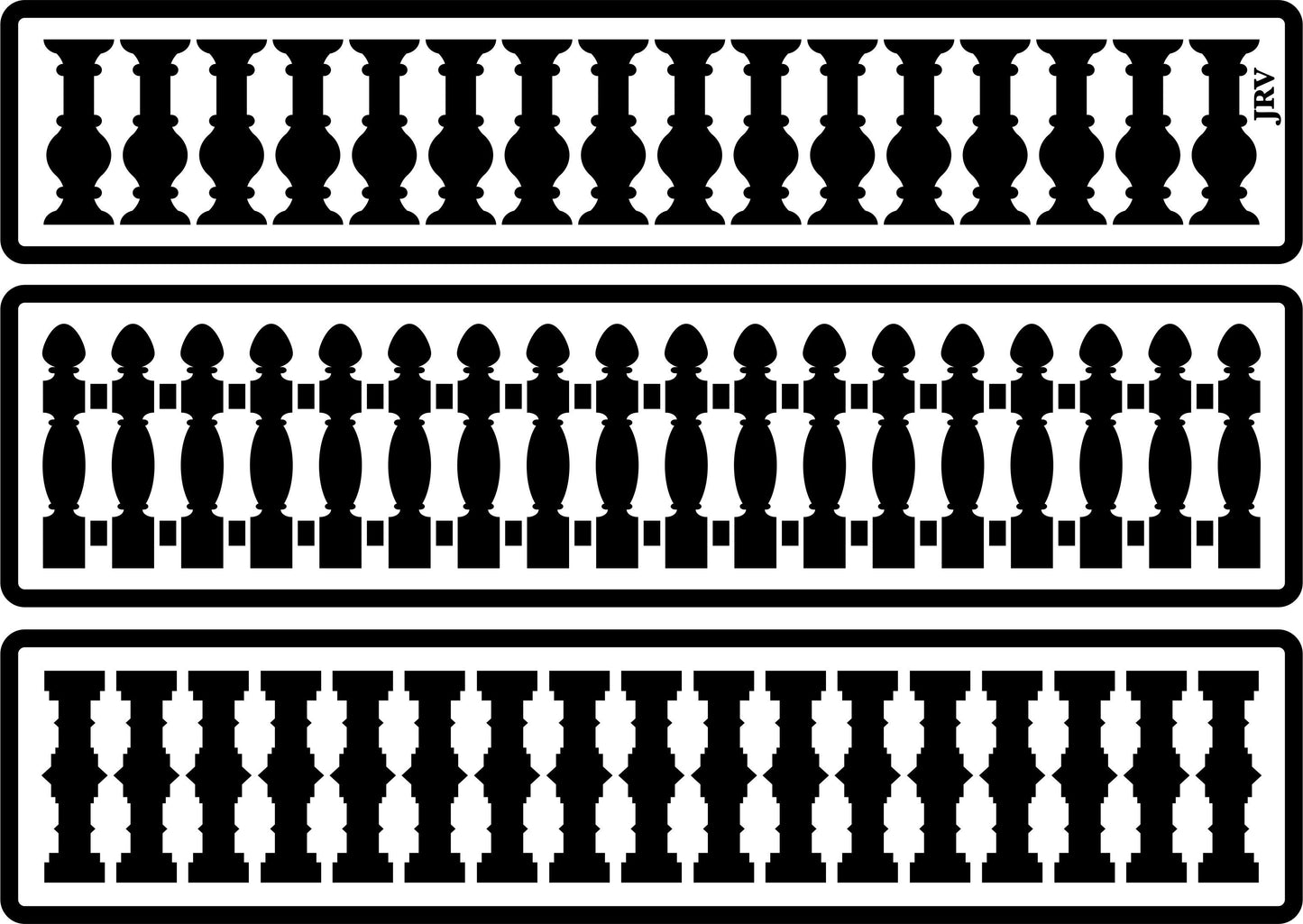 Fence Borders | JRV Stencils