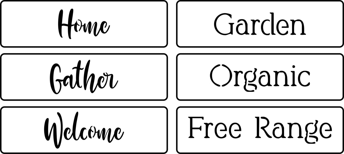 Home Word Pack | JRV Stencils