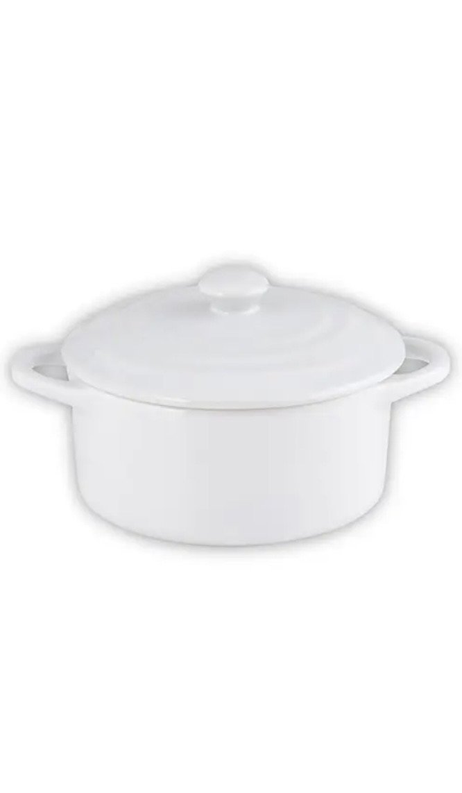 Mini White Ceramic Pot