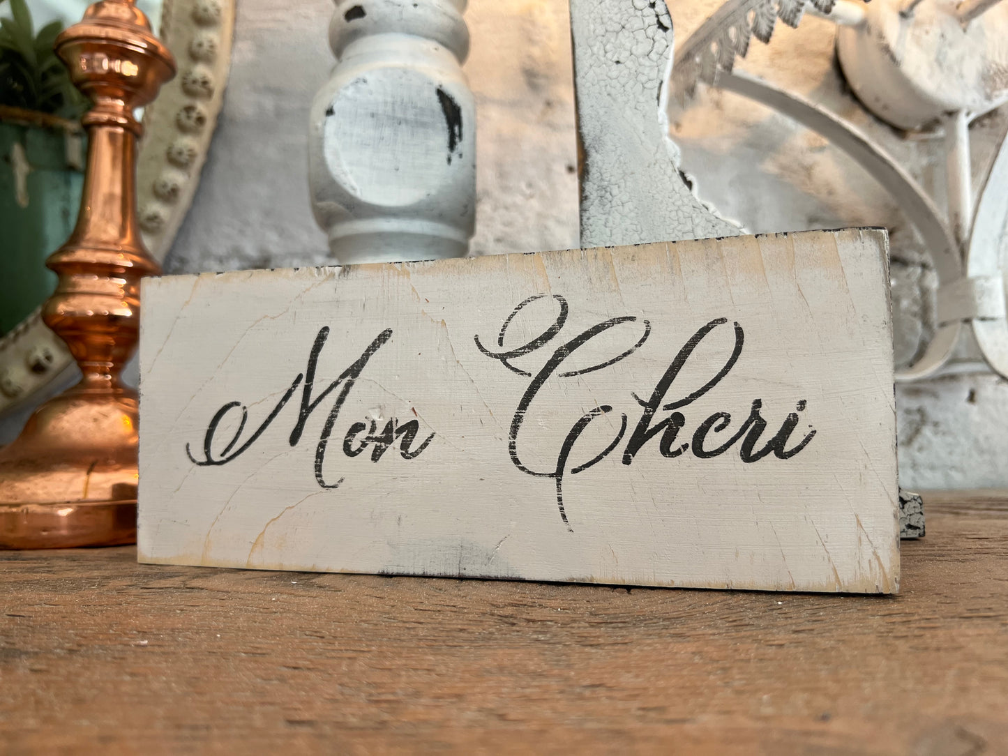 French Valentines Signs - Hand Painted and Stenciled