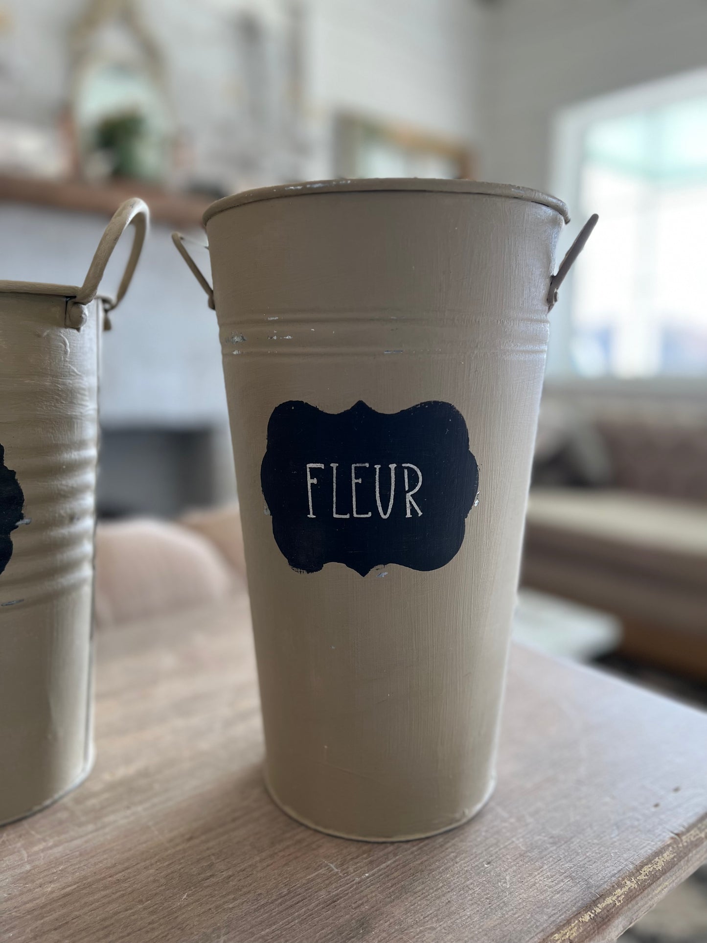 French style flower buckets