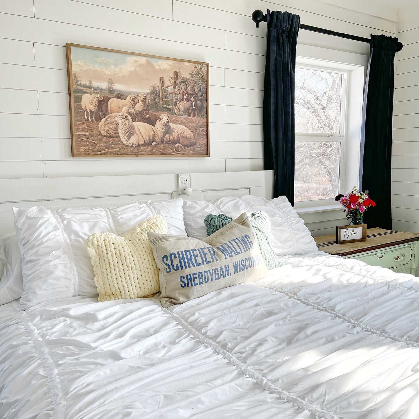 Farm Sheep Framed Print