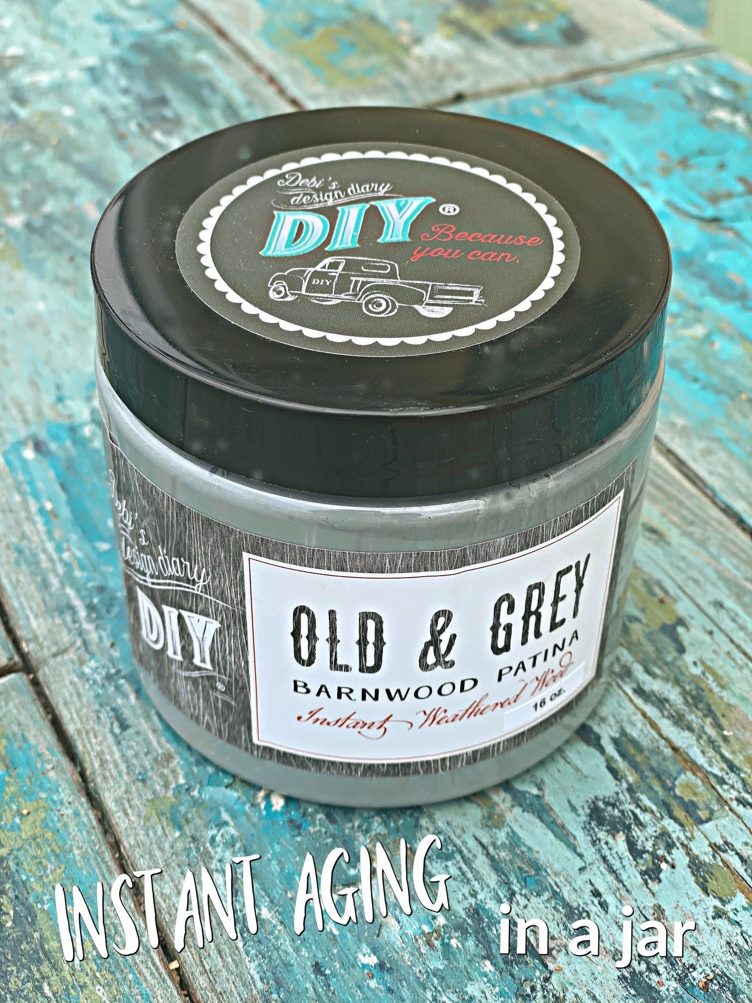 Old and Gray Barnwood Liquid Patina Sealer Built In By DIY Paint Great For  Decoupage Staining Painting Sealing – Jami Ray Vintage