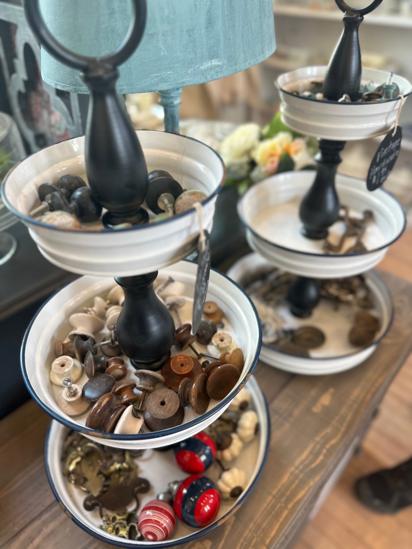 Random hardware pulls, knobs and back plate