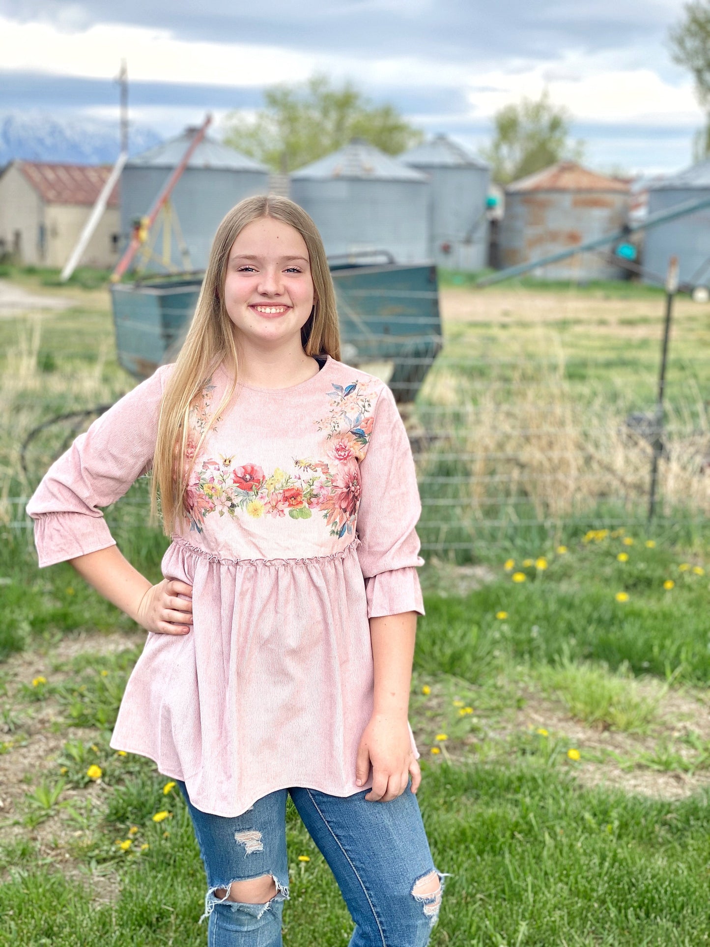 Floral Corduroy Shirt